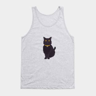 Black Cat Pixel Art Tank Top